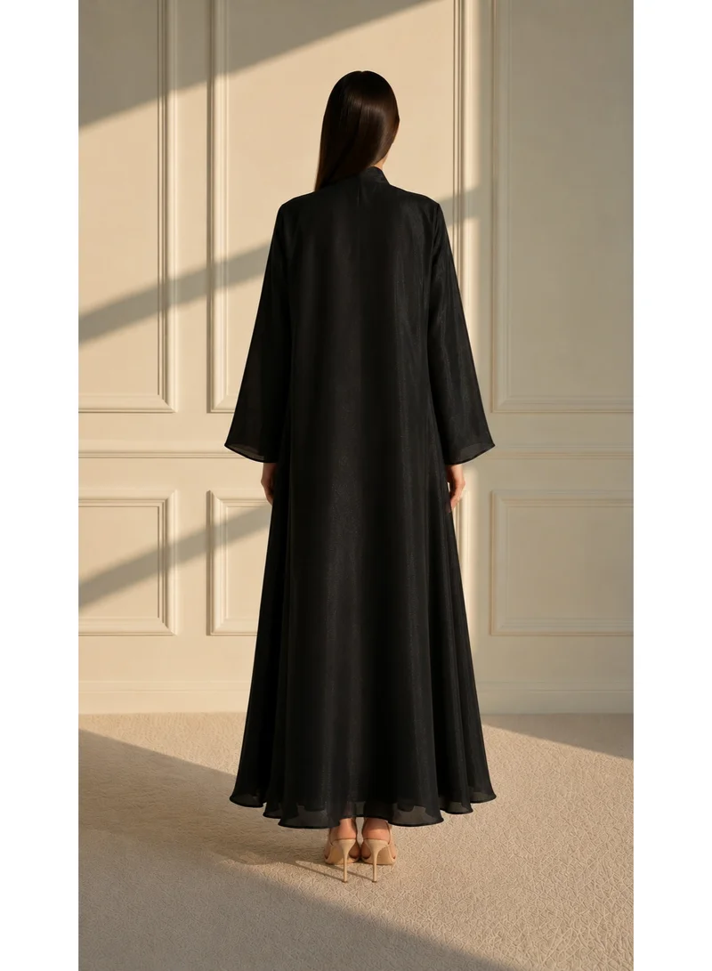 Moistreet  Organza Abaya Set with Inner & Headscarf for Women | Best Price UAE
