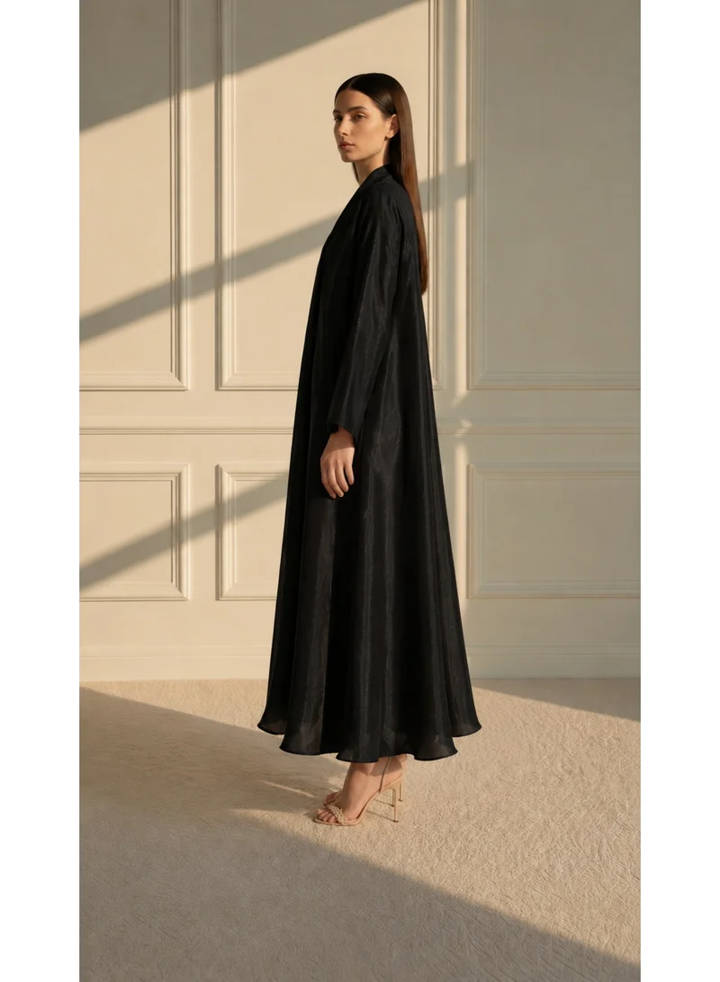 مويستريت Organza Abaya Set with Inner & Headscarf