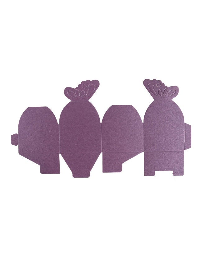 50pcs Purple Butterfly Favor Boxes Girl Baby Shower Butterfly Candy Box Decoration Party Birthday Wedding Small Gift Boxes (Purple) - Image 3