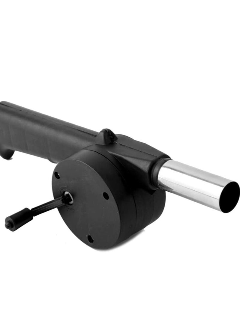 Generic Manual Fan Air Blower, Outdoor Picnic Camping Cooking Hand Crank Powered BBQ Fan Air Blower Fast Fire Starter for Charcoal Grills, Tailgating,...  - Image 1