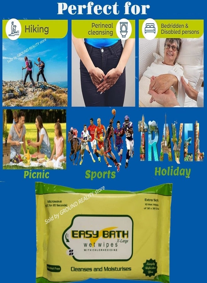 إيزي باث مناديل مبللة سهلة الاستخدام، عبوة من 100 منديل (100 منديل) - Image 5