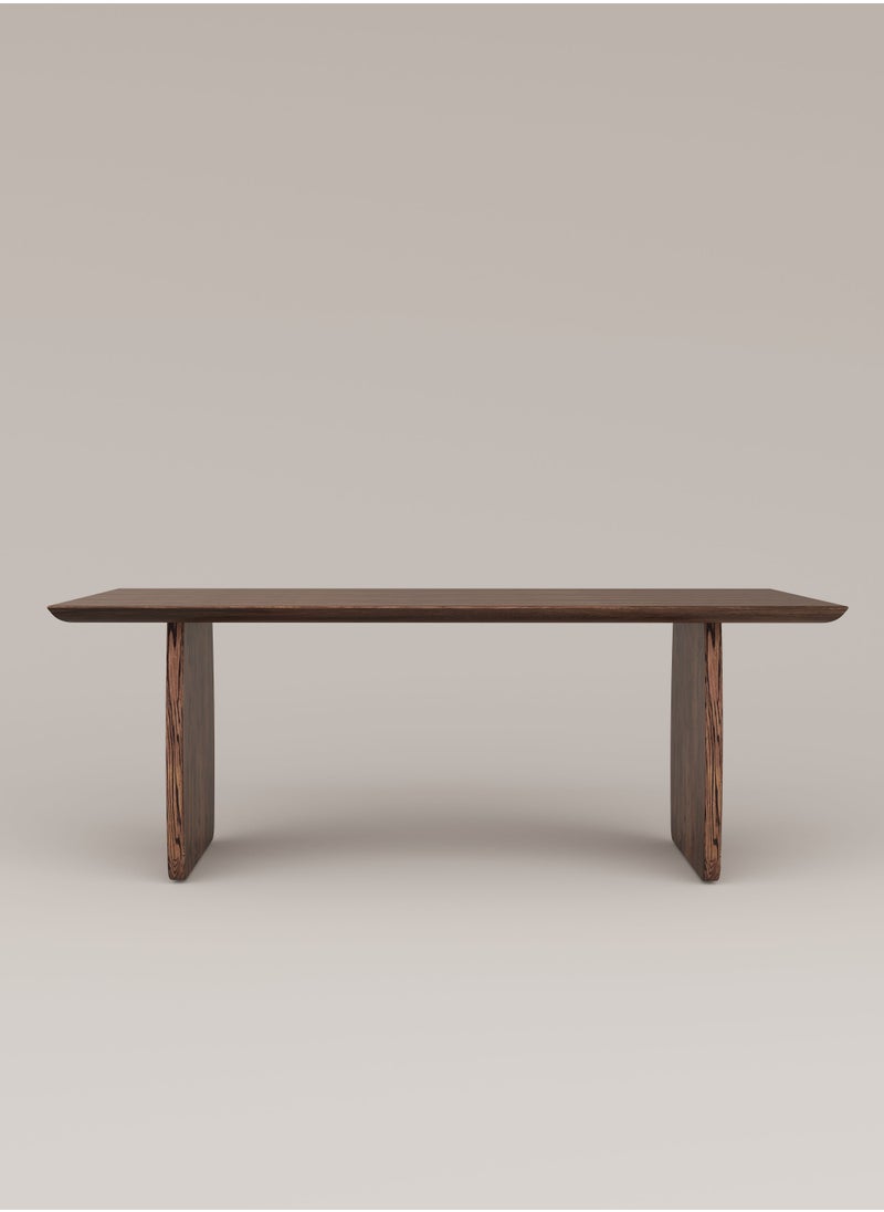 Slab House Edge Collection - Solid Oak Timber 6 Seater Table  - Image 2