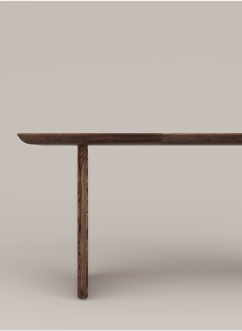 Slab House - Edge Collection - Solid Oak Timber 6 Seater Table - Image 1