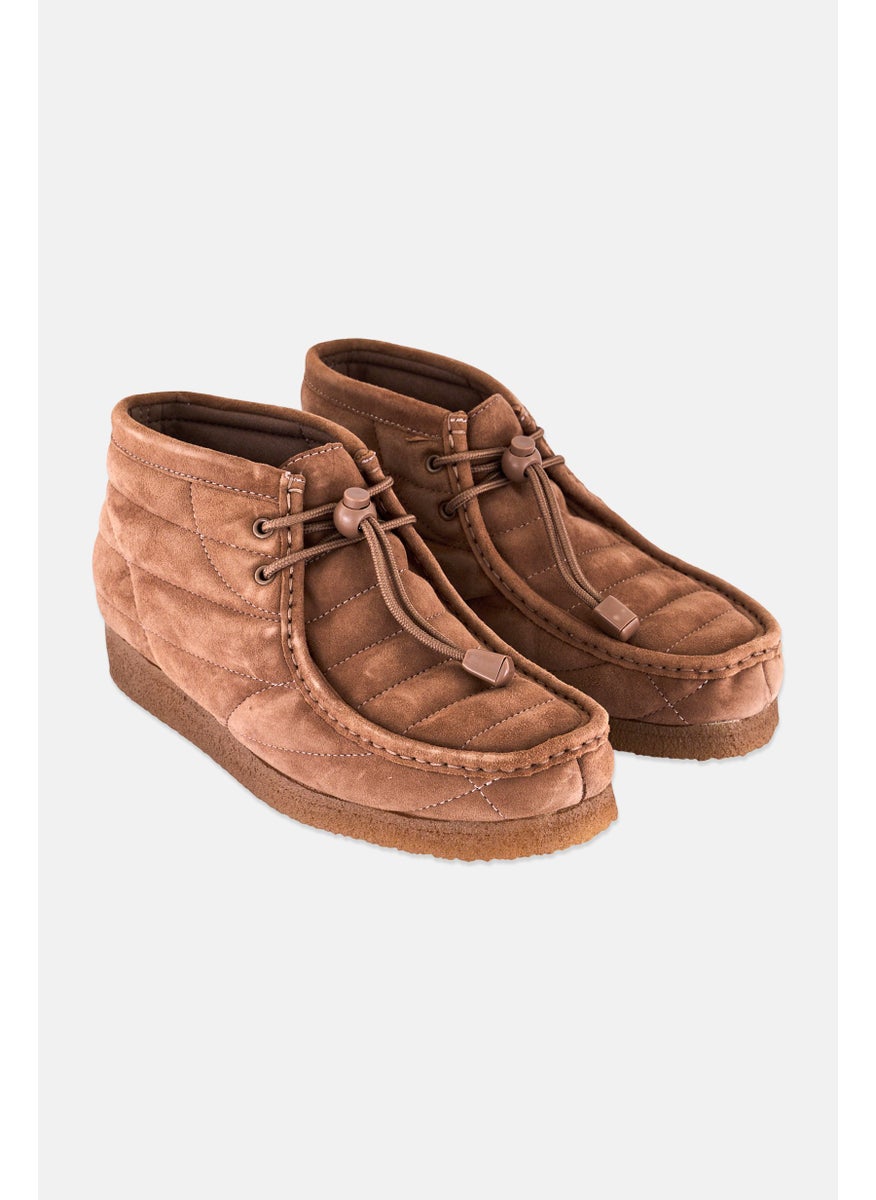 clarks Women Wallabee Lace Up Casual Shoes, Brown  - Image 1