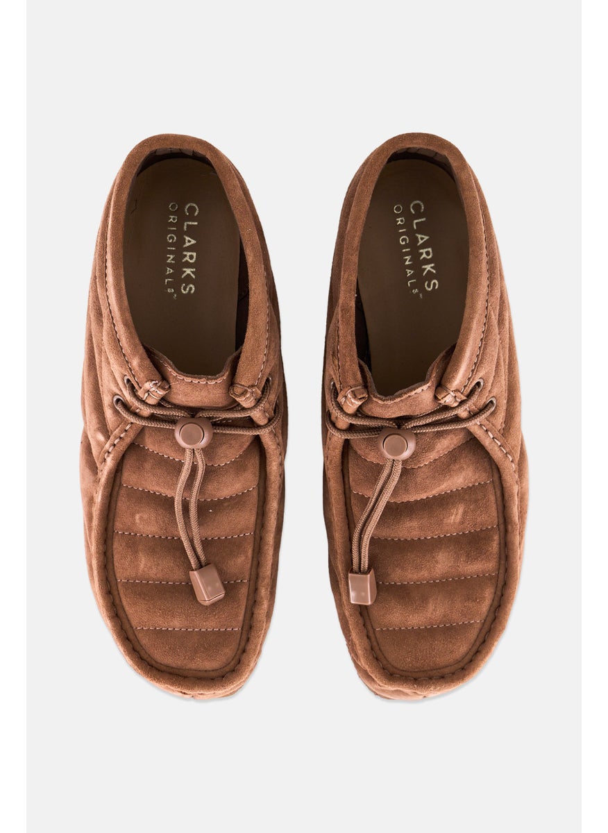 clarks Women Wallabee Lace Up Casual Shoes, Brown  - Image 3