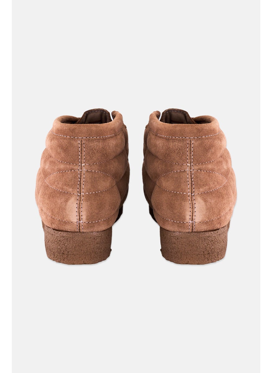 clarks Women Wallabee Lace Up Casual Shoes, Brown  - Image 2