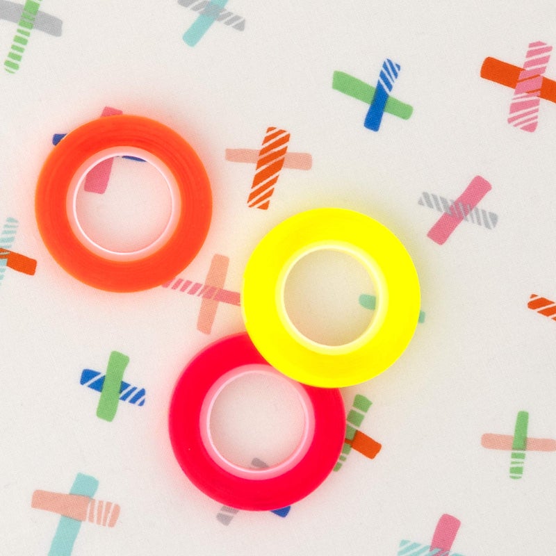 Omnigrid Omnigrid Glow Line Tape, Pink/Orange/Yellow, 3 Pack  - Image 3