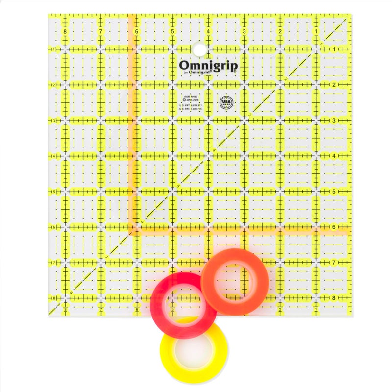 Omnigrid Omnigrid Glow Line Tape, Pink/Orange/Yellow, 3 Pack  - Image 5