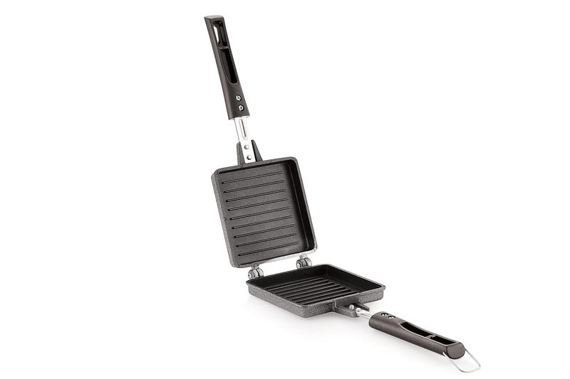 Tosaa Non Stick Super Heavy Thickness Gas Toaster JumboBig Breads Non Electric Sandwich Maker Cool Touch Handles Gas Stove Compatible - Image 1