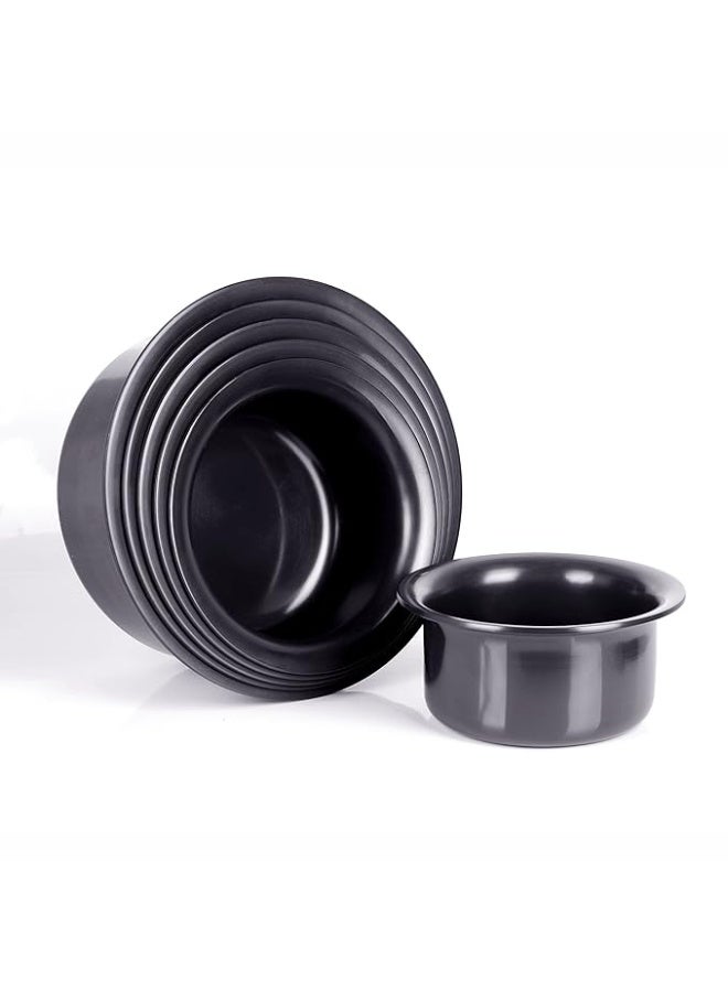 Sumeet Hard Anodised Non-Stick Aluminium Tope Set 9-14 Cookware Set (6 Piece, Black) - Image 2