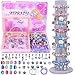 AIPRIDY Charm Bracelet Making KitUnicorn Mermaid Crafts Gifts Set Can Inspires Imagination and CreativityJewelry Making Kit Perfect Gifts for Girls 512 Years Old 72 Pieces Rose - Image 3