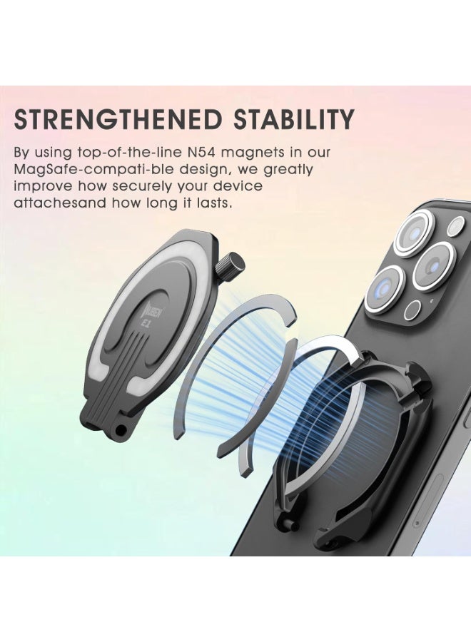 WUBEN E1 Rechargeable EDC Flashlight 300 Lumens LED Selfie Light Compact Pocket Phone Light, Convenient USB C Charging, Portable Magnetic for Night Working Video Live Streaming Call Picture (Black) - Image 2