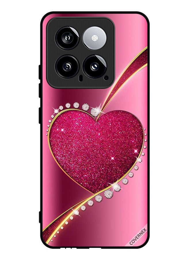 Covernex Protective Case Cover For Xiaomi 14 Diamond Glitter Heart - Image 1