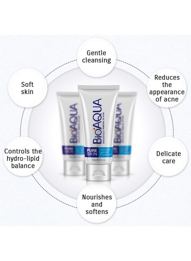 بيو أكوا كريم بيواكوا للعناية ببشرة الوجه، مزيل لحب الشباب والتجاعيد، البقع، الندبات، علامات العيوب، 100 غرام - Image 3