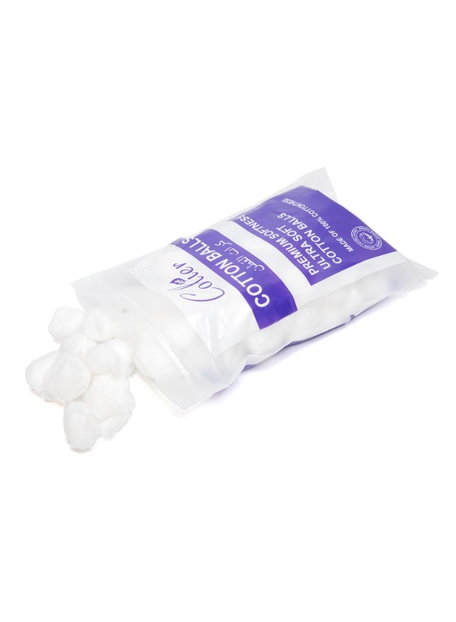 COTTON BALLS PREMIUM SOFTNESS ULTRA SOFT MADE OF 100% COTTONTHESE 160 Pieces - Image 2