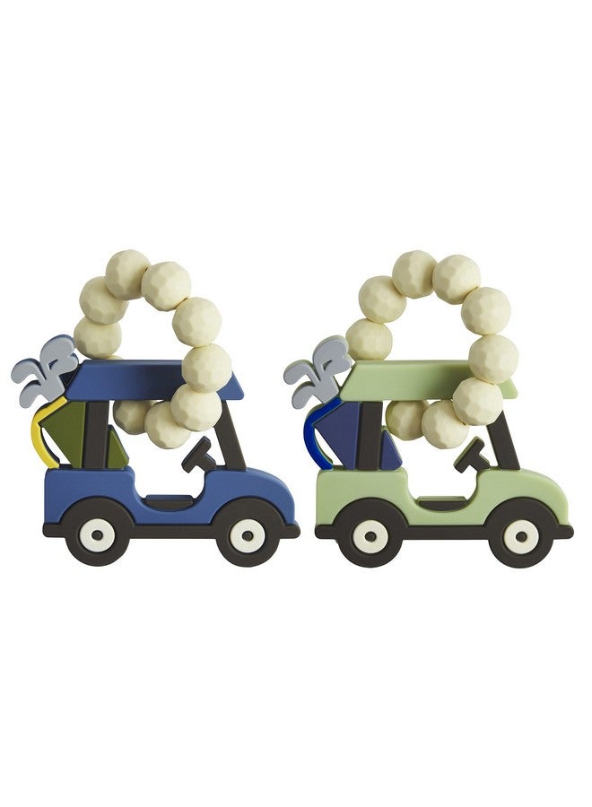 mud pie Golf Cart Teether Blue - Image 4
