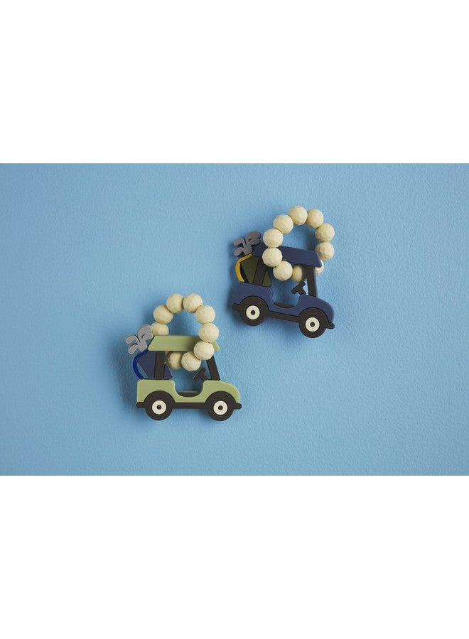 mud pie Golf Cart Teether Blue - Image 3