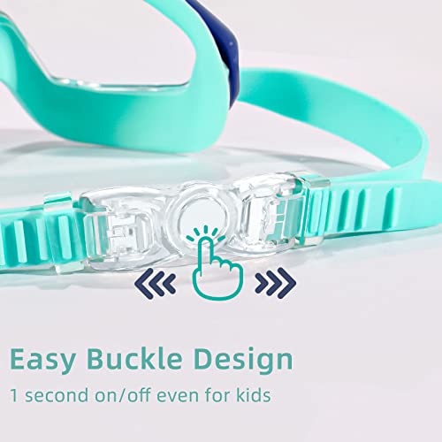 Freela Swim Goggles Swimming Goggles for Kids 6-14 4-7 8-12 3-6 2-4 3-5 3-10 4-8 Age 3 4 5 Year Old Toddler Pool Water Clear Beach Goggles Boys Girls Youth Childrens Child Anti Fog - Image 4