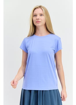 HEAD Women Relaxed Fit Short Sleeves Training T-Shirt, Light Blue  - Image 1