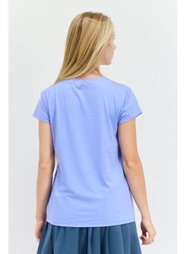 HEAD Women Relaxed Fit Short Sleeves Training T-Shirt, Light Blue  - Image 2