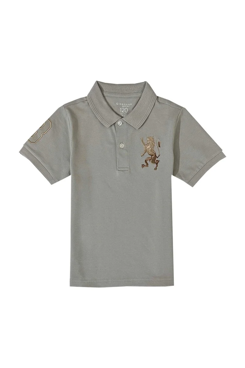 جيوردانو بولو قصير الأكمام رمادي للأولاد