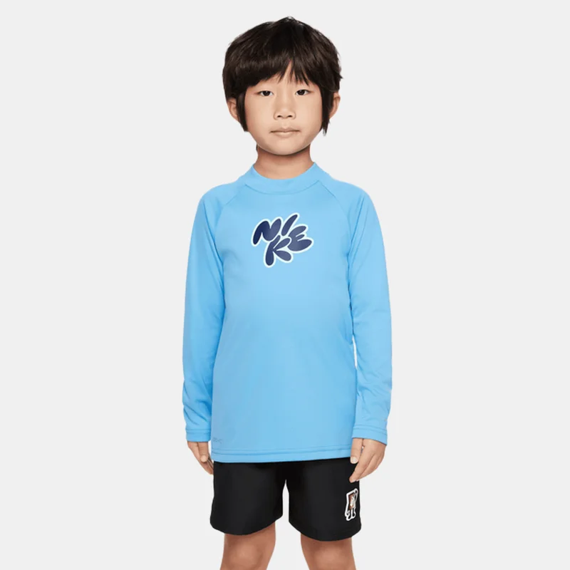 نايكي تيشيرت السباحة لوجو هيدروجارد للأطفال