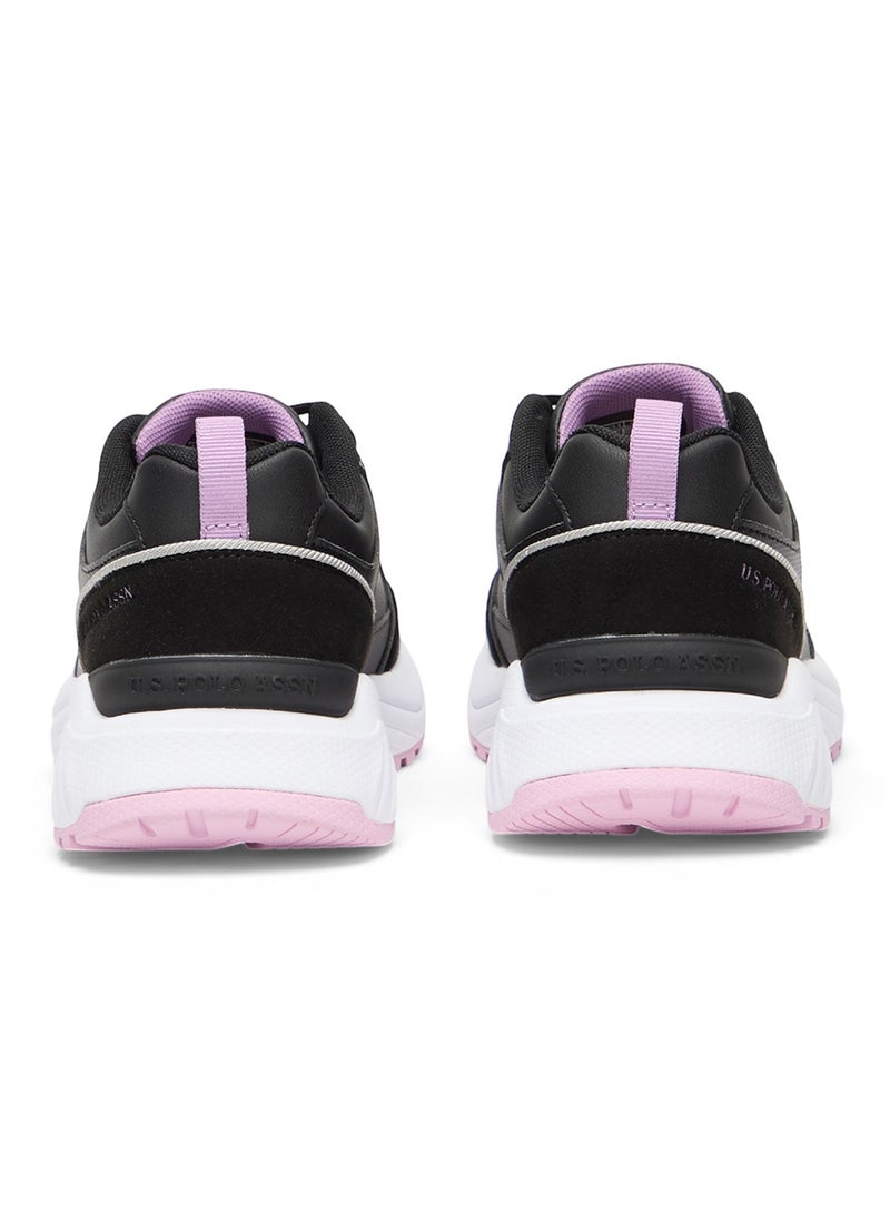 U.S. Polo Assn. Women's Black Low Top Casual Sneakers with Iconic Branding for a Stylish Look  - Image 4