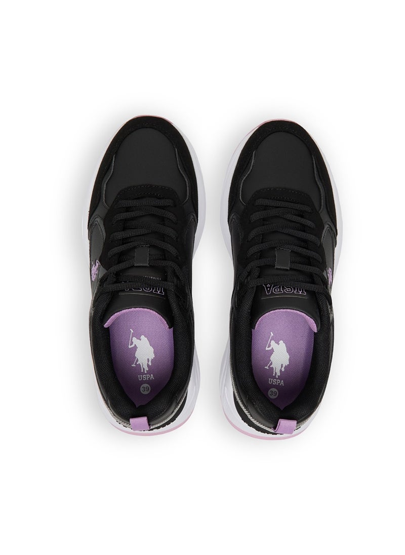 U.S. Polo Assn. Women's Black Low Top Casual Sneakers with Iconic Branding for a Stylish Look  - Image 5