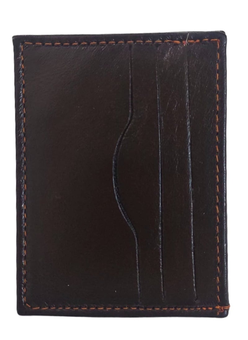 Generic - Natural Leather Front and Back Card Holder - Image 1