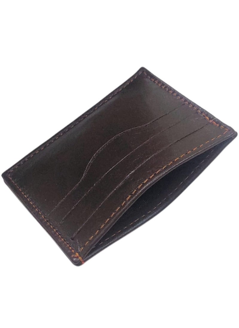 Generic - Natural Leather Front and Back Card Holder - Image 1
