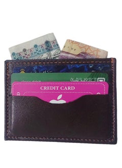 Generic Natural Leather Front and Back Card Holder  - Image 4