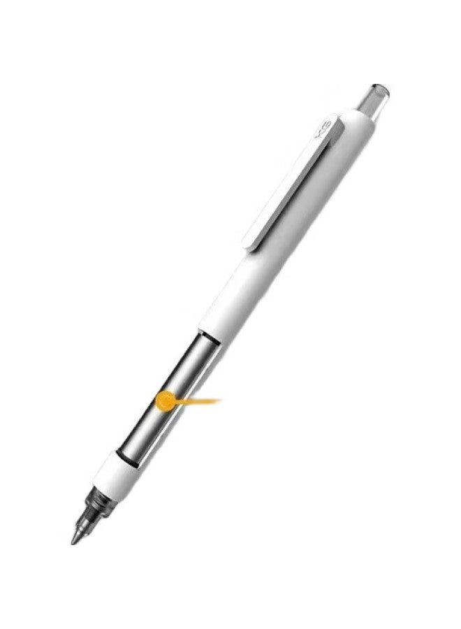 Kaco Jingdian Gel Pen, 0.5Mm Bullet Tip, Black, Retractable, Low Center Of Gravity, Signature Pen, Exam Writing Pen, Black Barrel, 5 Pens/Box, K1028 - Image 2
