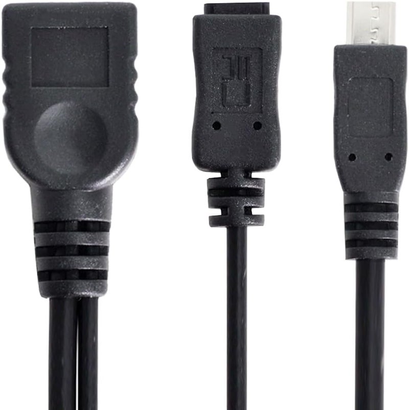 CY Cable Micro USB 2.0 OTG Host Flash Disk Cable with Micro USB Power for Phone Tablet - Image 2