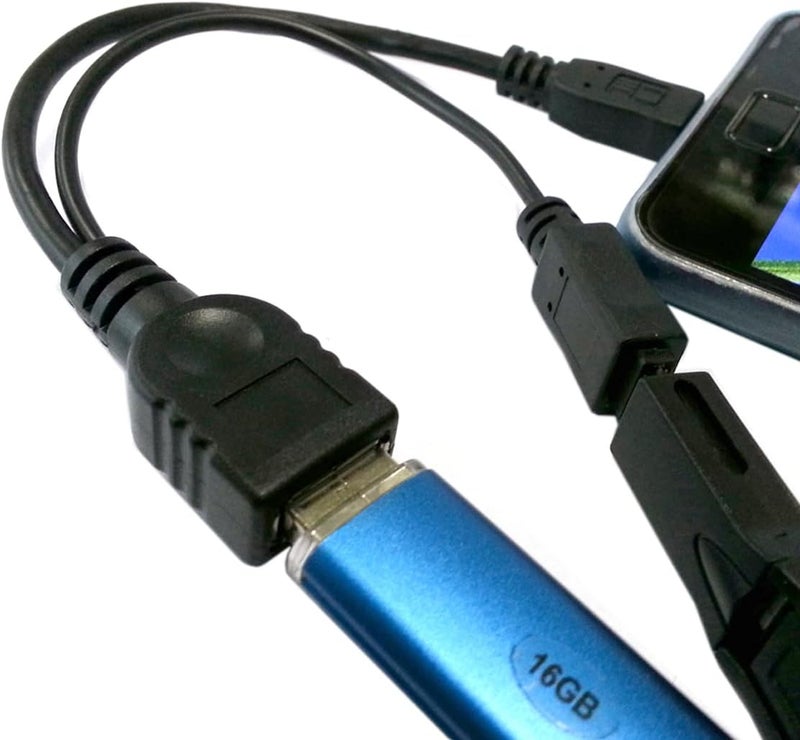 CY Cable Micro USB 2.0 OTG Host Flash Disk Cable with Micro USB Power for Phone Tablet - Image 3