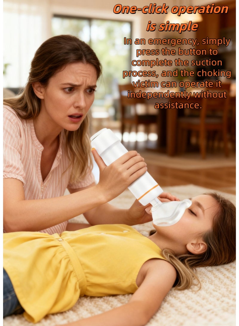 Fourth Generation - Automatic Home First Aid Heimlich Apparatus for Children and Adults, including large, medium, and small masks, respiratory training device, portable, powerful suction home first aid kit, children's anti-choking device first aid training mask - Image 2