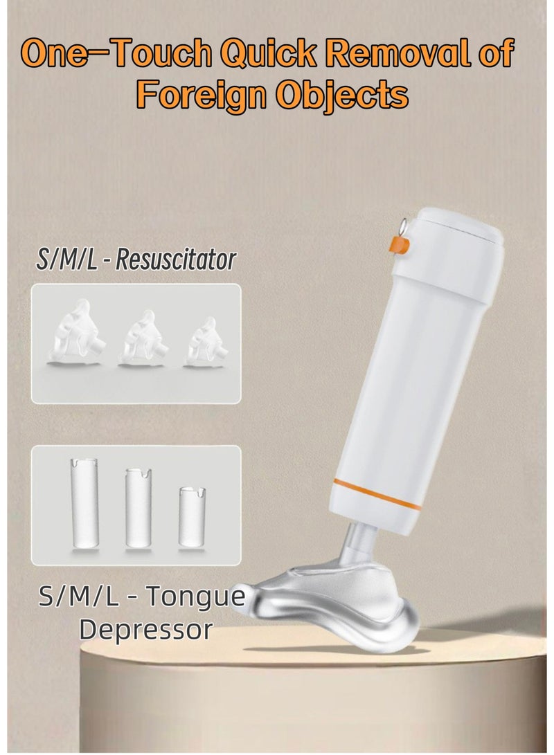 Fourth Generation - Automatic Home First Aid Heimlich Apparatus for Children and Adults, including large, medium, and small masks, respiratory training device, portable, powerful suction home first aid kit, children's anti-choking device first aid training mask - Image 1