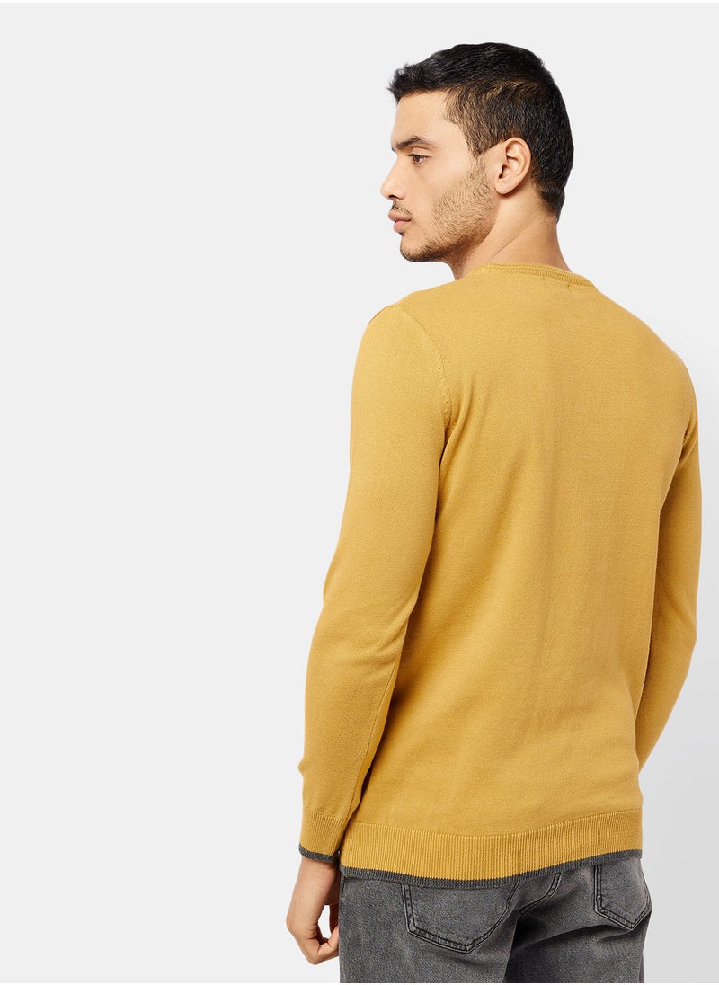 TOWN TEAM - D.YELLOW Pullover - Image 1