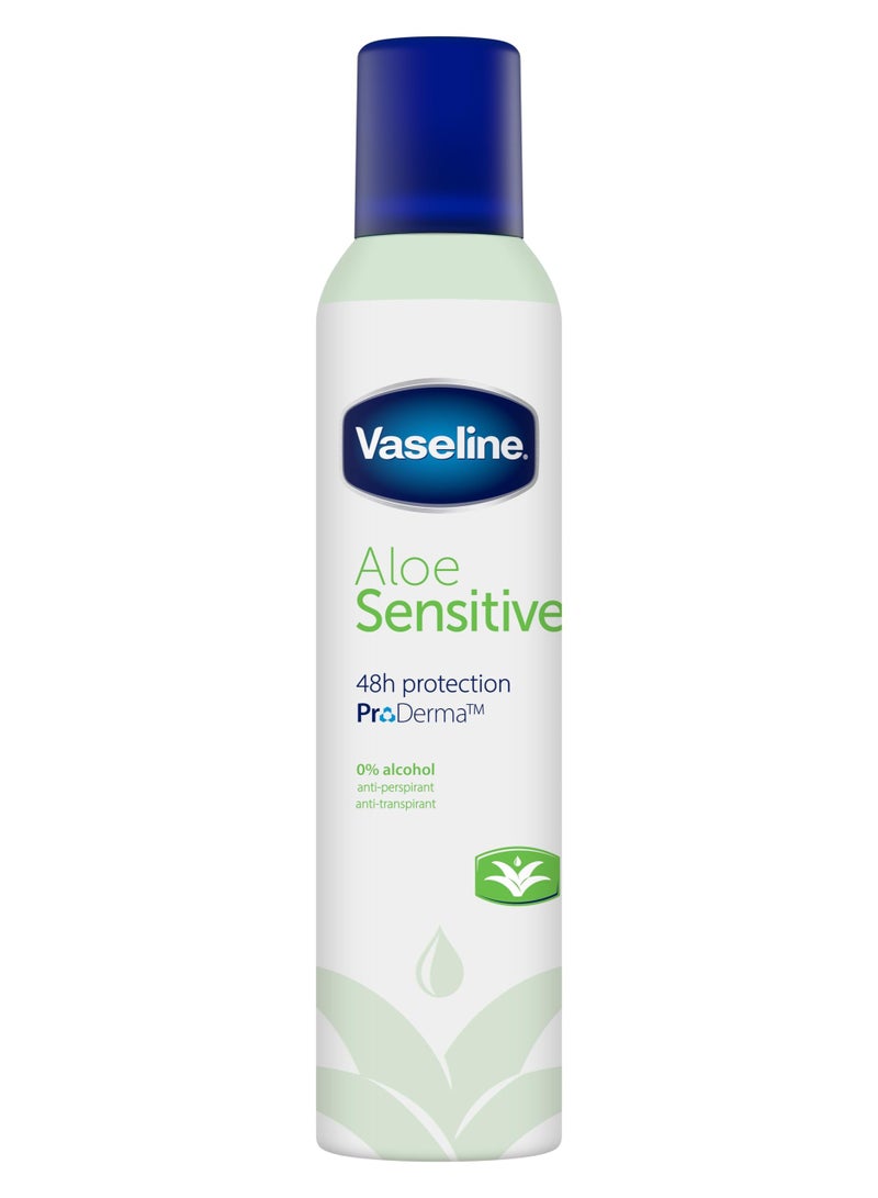 Vaseline Aloe Sensitive Antiperspirant Deodorant Aerosol 250 ml