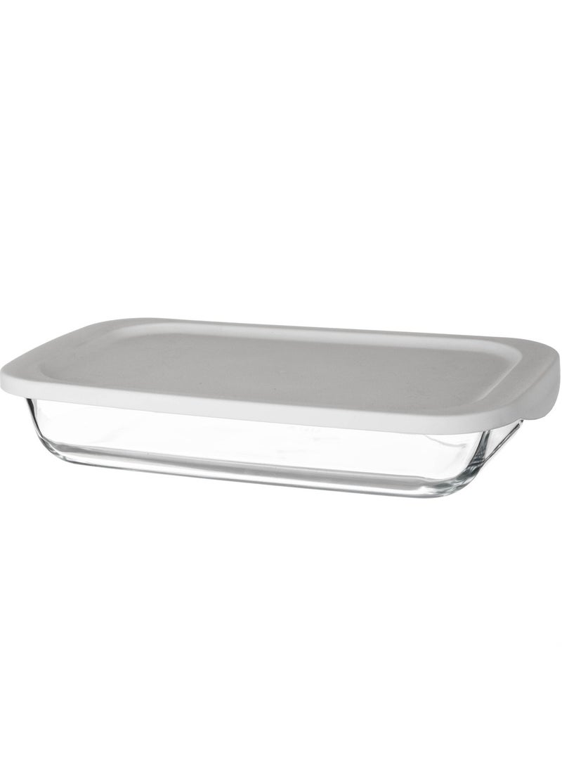 Dania - Glass Oven Tray With Rectangular Lid 2.2 Litres - Image 1