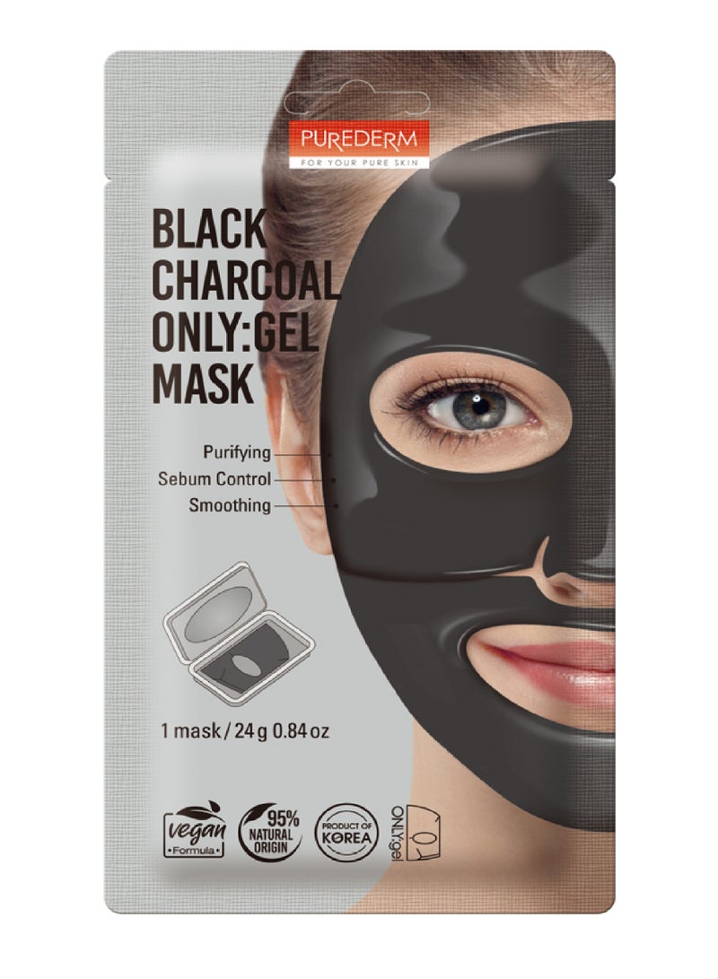 PUREDERM BLACK CHARCOAL GEL MASK