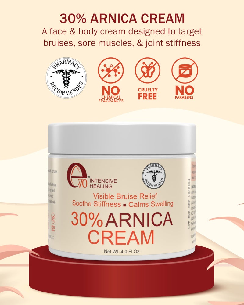 e70 كريم أرنيكا e70، طبيعي، مهدئ، غير دهني وبدون رائحة، 4 أونصة (عبوة من 1) - Image 2