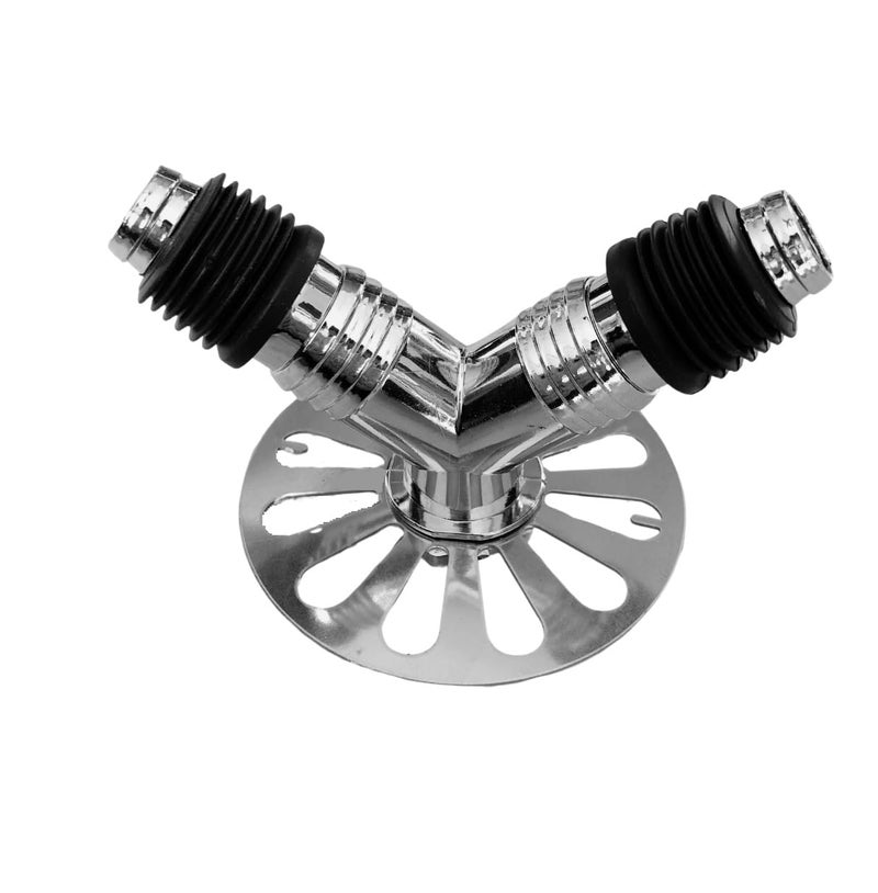 Rasikvar Bathroom Drain Floor Drain Backflow Preventer Floor Water Drain Anti core Overflow Elbow Pipe Connector for Washing Machine Outlet Pipe Connector for Kitchen (Y-Model with Outer Ring) - Image 1