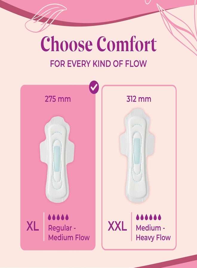 Ammy Super Absorbent Maxi Thick Sanitary Pads - 30 Pcs XXL Size for Heavy Flow & 12 Pcs XL for Medium Flow | Cottony Soft, Rash-Free, Leak-Lock with 6-Layer Shield & Active Flow Layer | Pack of 3 - Image 5