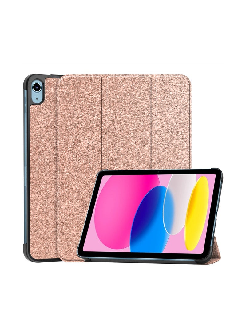 غطاء واقي ثلاثي الطيات لجهاز iPad 2025 الجيل الحادي عشر A16، مقاوم للسقوط والخدوش، بتصميم رفيع وخفيف الوزن، مناسب لجهاز iPad الجيل الحادي عشر.