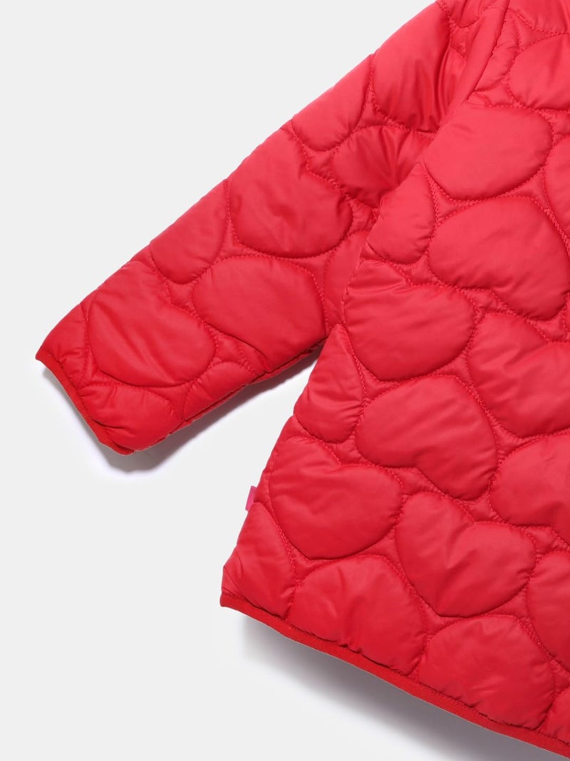 Nautinati Girls' Puffer Jacket | Age 2-10 Years(NNNGWW070070-7-8Y_Red_7-8Y) - Image 3