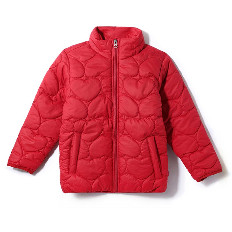 Nautinati Girls' Puffer Jacket | Age 2-10 Years(NNNGWW070070-7-8Y_Red_7-8Y) - Image 5