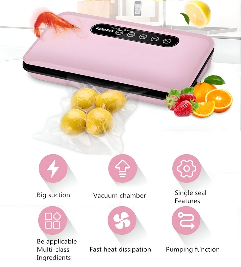 Vacuum Sealer - Intelligent Touch Screen Panel with Dry/Moist Modes for Efficient Food Storage and Preservation - Image 2