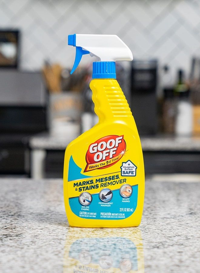 GOOF OFF Marks, Messes & Stains Remover, 22 fl. oz. Spray, Household Surface Safe - Image 4