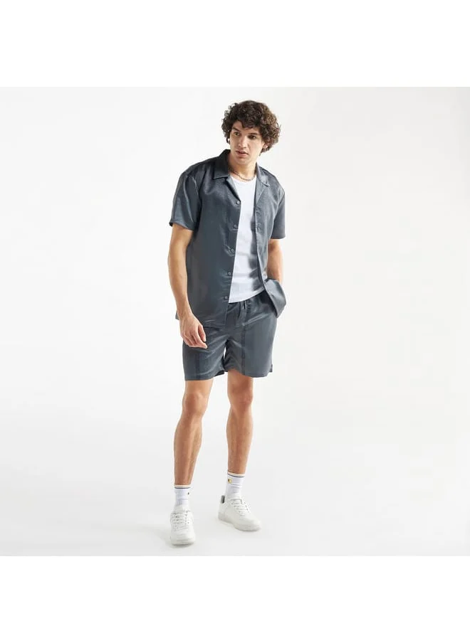 FAV Printed Shorts with Drawstring Closure and Pockets