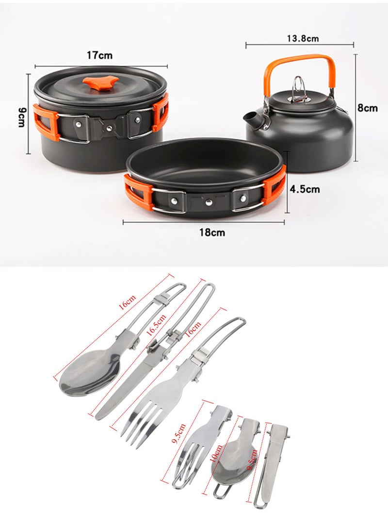 ZCM-HAPPY - 6-Piece Portable Outdoor Cookware and Dinnerware Set - Image 1